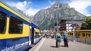 🇨🇭Riding on Fairytale-like Train from Interlaken to Grindelwald Switzerland