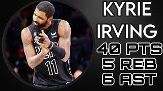 Kyrie Irving 40PTS 5REB 6AST | Detroit Pistons vs Brooklyn Nets | DET vs BKN | NBA Higlights | 2023