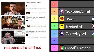 RESPONSE to criticism of my atheism video + TIERLIST of all arguments for God