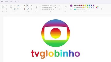 How to draw the TV Globinho logo using MS Paint | How to draw on your computer