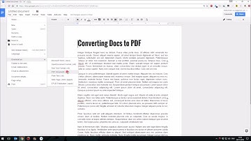 How To Convert Google Docs to PDF (60 Secs)
