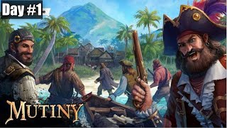 Mutiny: pirate survival RPG gameplay walkthrough🏴‍☠️🔥for Android & IOS, Day #1 | Helio Gemes screenshot 1