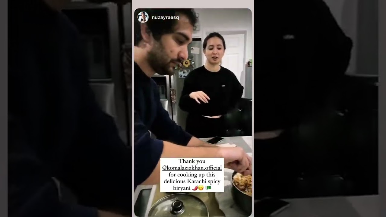 The Beautiful Komal Aziz with her Friend and Cooking vibes.