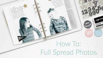 How To: Full Spread Photos