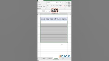Cách nhập phân số trong excel cực xịn