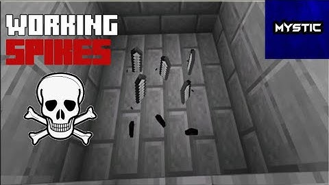 How to make a working SPIKE TRAP in MINECRAFT || (No Mods)