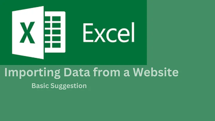 "How to Easily Import Data from a Website into Excel: Step-by-Step Guide"