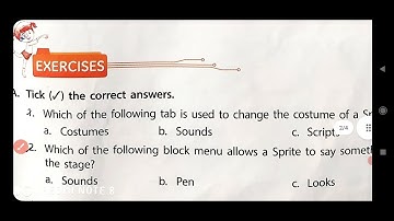 Class 3 Computer Ch 8 Movement of a sprite (Book exercise)