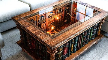 I Built a Coffee Table with a Library Inside