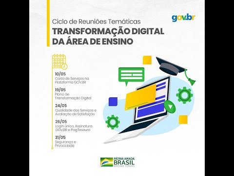 Transformação Digital da Área de Ensino - 4 - 26/05 Login único, Assinatura Gov.Br e PagTesouro