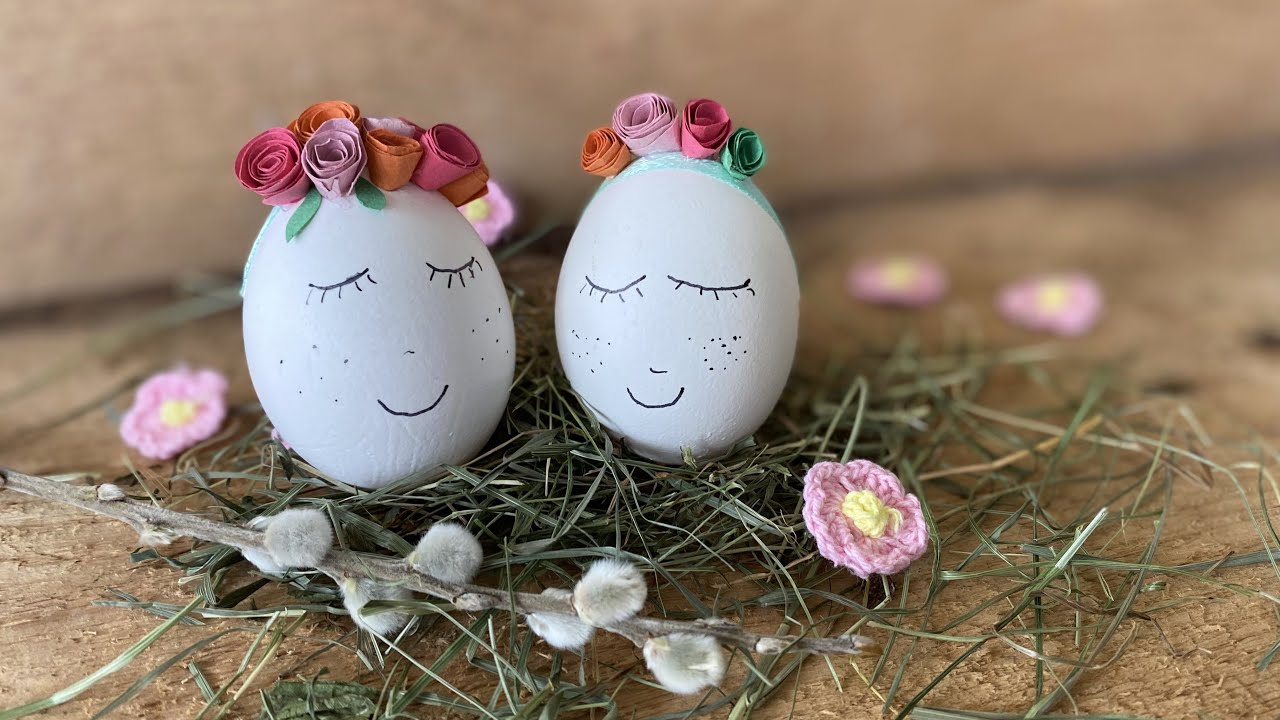 DIY * Vier Oster Deko Ideen mit natürlichen Eiern *