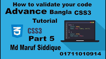Advance CSS3 Bangla Tutorial part 5