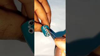 Easy Floral Nail Art Design at Home 💅 #youtubeshorts