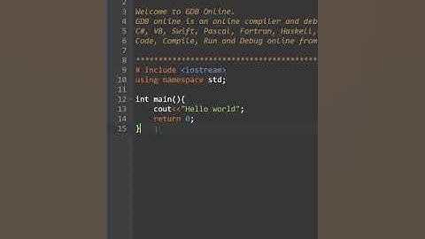 write a program to print hello world in c++ | C++ Tutorial #shorts