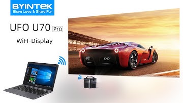 BYINTEK UFO P20/U70 Pro/U50 Pro/U30 Pro/R15/R19 wifi-display for windows OS PC via Eshare