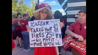 CNA Kaiser Nurses Rally In San Rafael Against Layoffs AI Which Threatens Quality Of Treatment