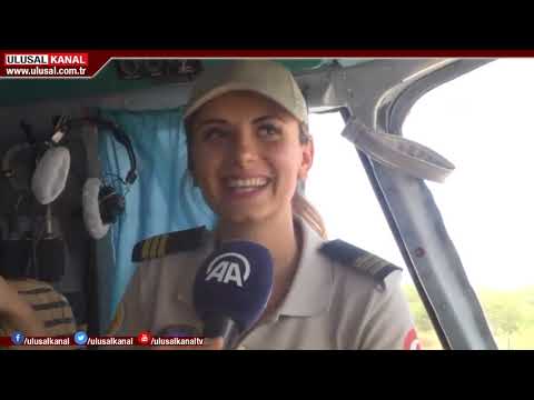 ​Türkiye'nin ilk kadın yangın söndürme pilotu
