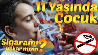 Sigarasını Yakmak İçin Yardım İsteyen 11 Yaşındaki Çocuk Sosyal Deney - Social Experiment