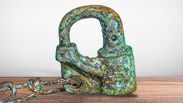 I Restore A 100 Year Old Rail Road Lock! Weirdest Key Creation