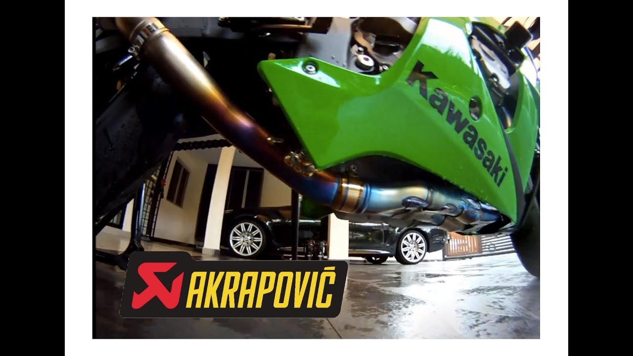 2012 Kawasaki zx10r titanium headers + akrapovic titanium can & link
