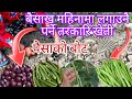 बैसाख महिनामा लगाउनु पर्ने तरकारी 🥗/ best vegetable cultivation in April & may biggest income 💰