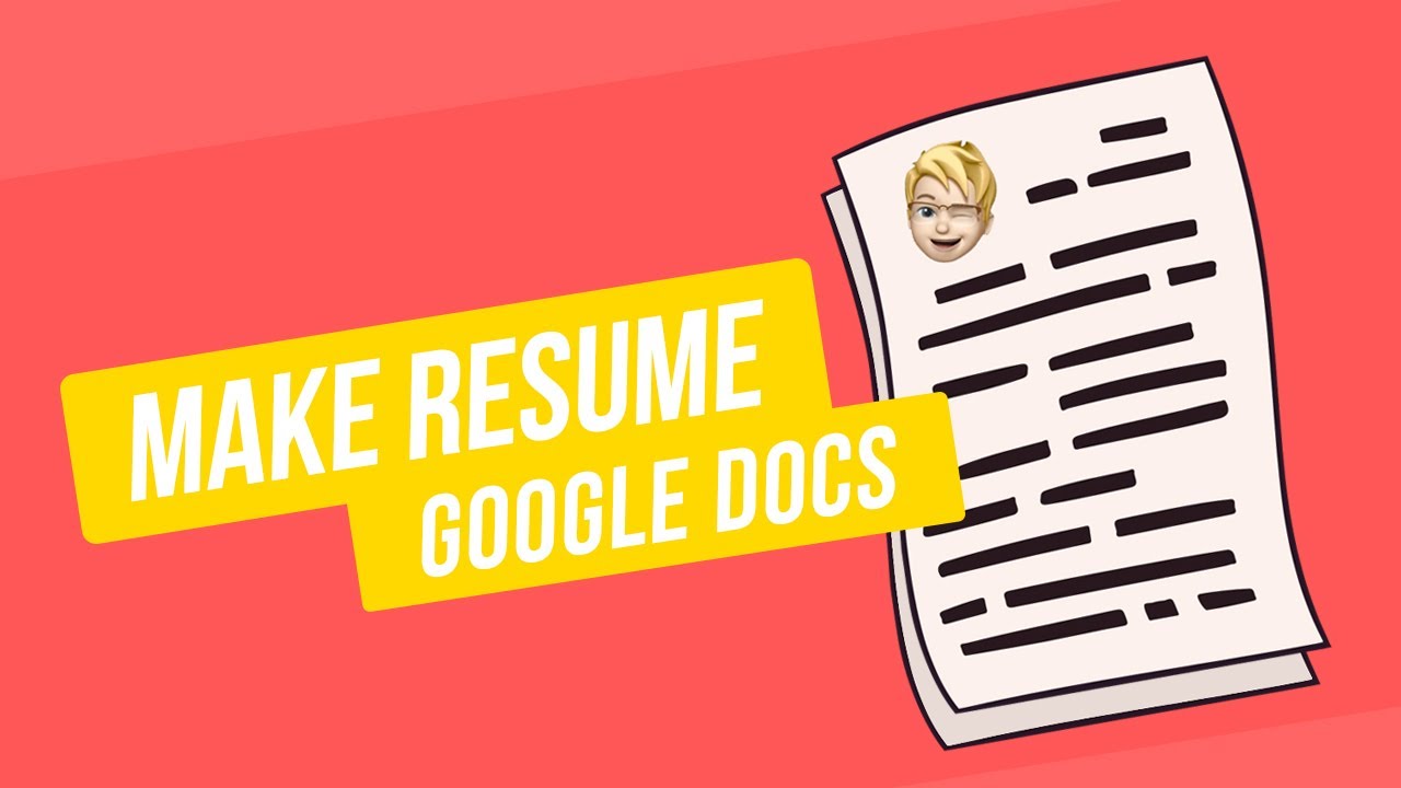 How To Make a Resume From Template On Google Docs for Free - YouTube
