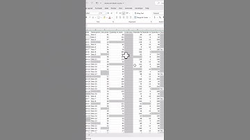 Clean-Up: How to Quickly Remove Empty Columns - Excel #Shorts