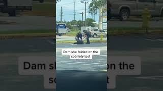 Sobriety Test Gone Wrong Woops #shorts