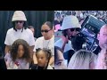 Beyoncé and Jay Z Twins Rumi &amp; Sir, Blue Ivy Playing In Their Dad Hair at Renaissance Tour