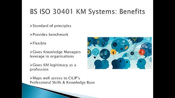 KNOWvember20 Session2: BSI/ISO 30401Knowledge Management Systems Standard​and CILIP’s KM chartership