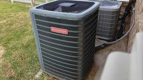 Startup and shutdown of the Goodman A/C condensing unit