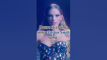 Pause to claim your Taylor Swift song | Part one #taylorswift #swifties