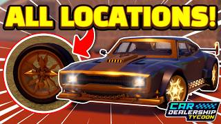 🔥 ALL 20 BARN HUNT PART LOCATIONS in Car Dealership tycoon!