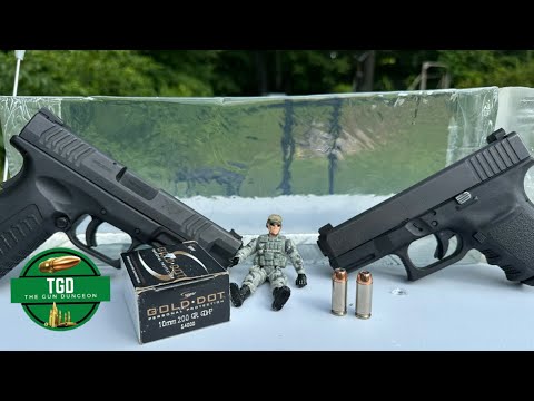 10mm Gold Dot 200gr Clear Ballistics Gel Test | Glock 29 and XDM 4.5
