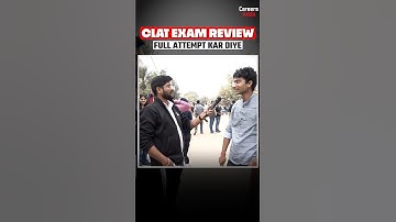 CLAT Exam Students Review 🔴 Full Attempt Kar diye 🔥🔥#shorts