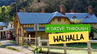 Driving through Walhalla, Victoria.