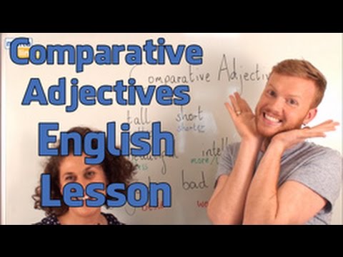 Comparative Adjectives - English Grammar Lesson (Elementary)