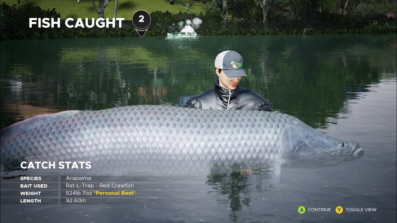 OMG IV JUST CAUGHT MY PERSONAL BEST  ARAPAIMA WHATS YOURS?!!!!! 