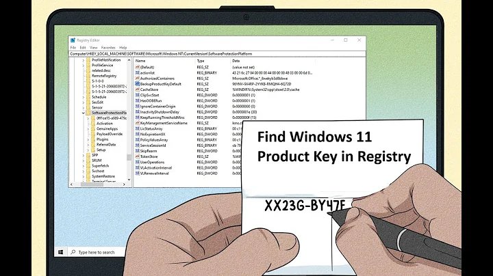 Find Windows 11 Product Key in Registry