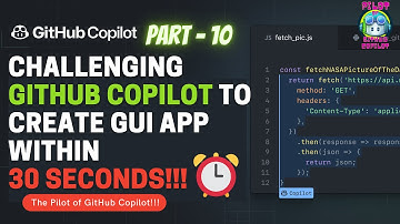 challenging GitHub Copilot to create GUI app within 30 seconds!!! #githubcopilot #ai #vscode #nocode