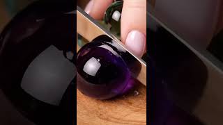 Satisfying Glass Fruit Cutting 🫐 | ASMR Relaxing Visuals | Oddly Satisfying Short #shorts