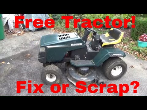 Free Sears LT2000 Tractor, Fix or Scrap This Not Running Lawn Mower?