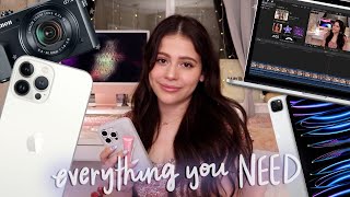 Everything you need to CREATE aesthetic content *cameras, iphone, mic, etc*˚✧˖°