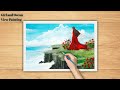 Lost in the Ocean Breeze | Girl & Sea View Acrylic Painting | For Beginners | 🖌🎨🖼