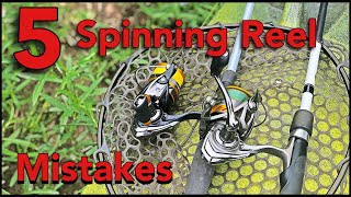 5 Spinning Reel Mistakes Fisherman Make | Don't Do These