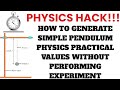 Simple Pendulum experiment physics practical, WAEC,KCSE,UNEB,UCE,ECZ physics practical. physics hack