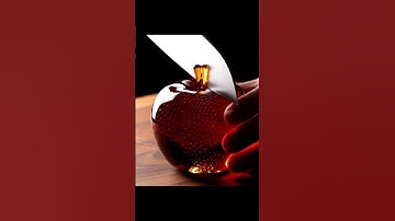 Crisp Apple!🍎 | Glass cutting | ASMR | #ai​ #asmrsounds​ #asmr​ #relaxing #satisfyingvideo