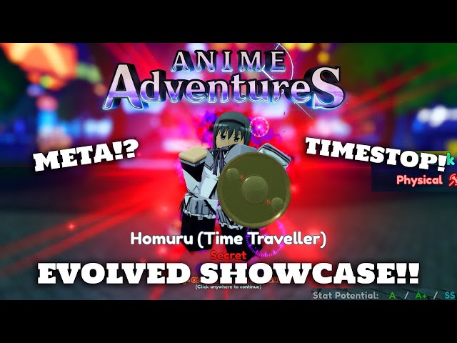 Showcasing Homuru (Time Traveller) new top 1 meta hybrid in anime  adventures wiki