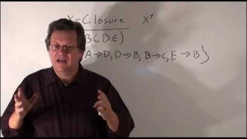 UHCL 20a Graduate Database Course - DBMS Theory -  X Closure