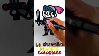 Coloriage Chevalier Apprendre | Planète coloriage